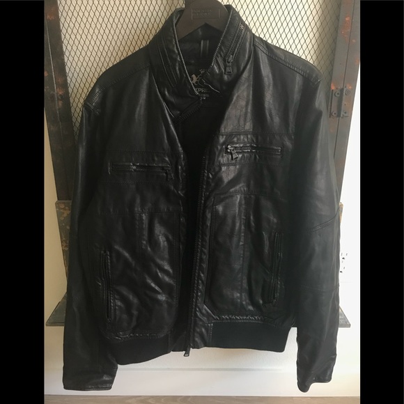 express leather jacket mens